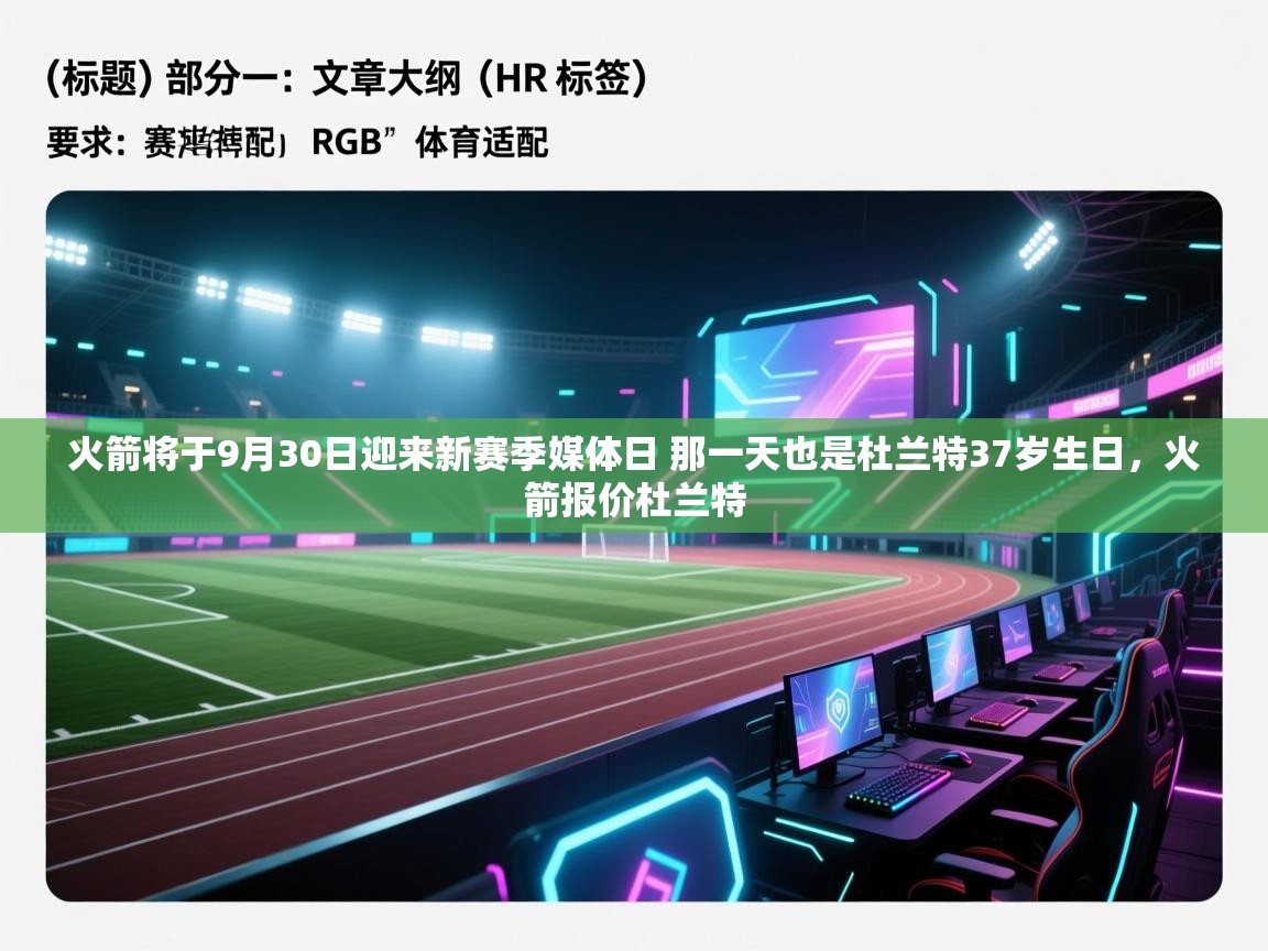 火箭将于9月30日迎来新赛季媒体日 那一天也是杜兰特37岁生日，火箭报价杜兰特  第1张